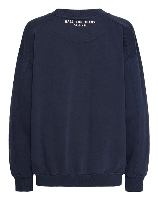 BaAlessandro Letter Patch Sweatshirt - Sky Captain 